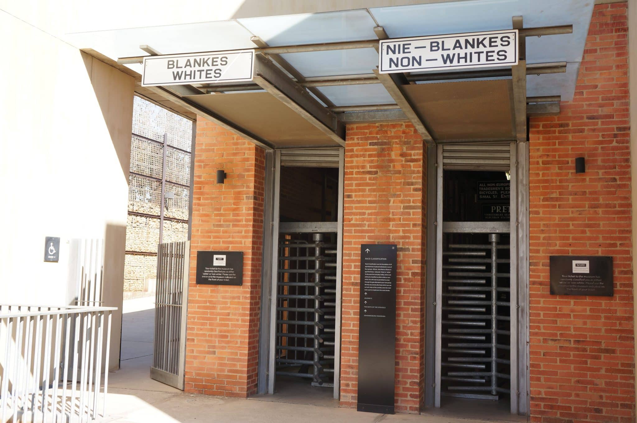 Johannesburg Zuid Afrika apartheidsmuseum