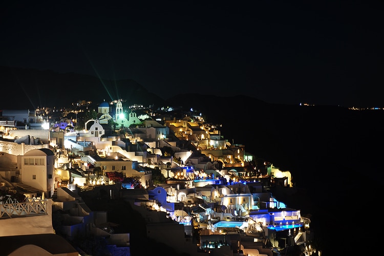 Santorini nacht