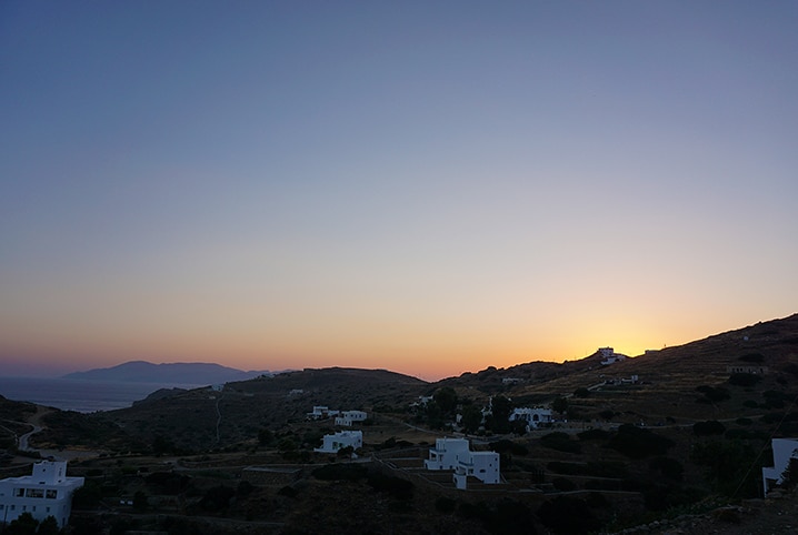 Ios Griekenland zonsondergang