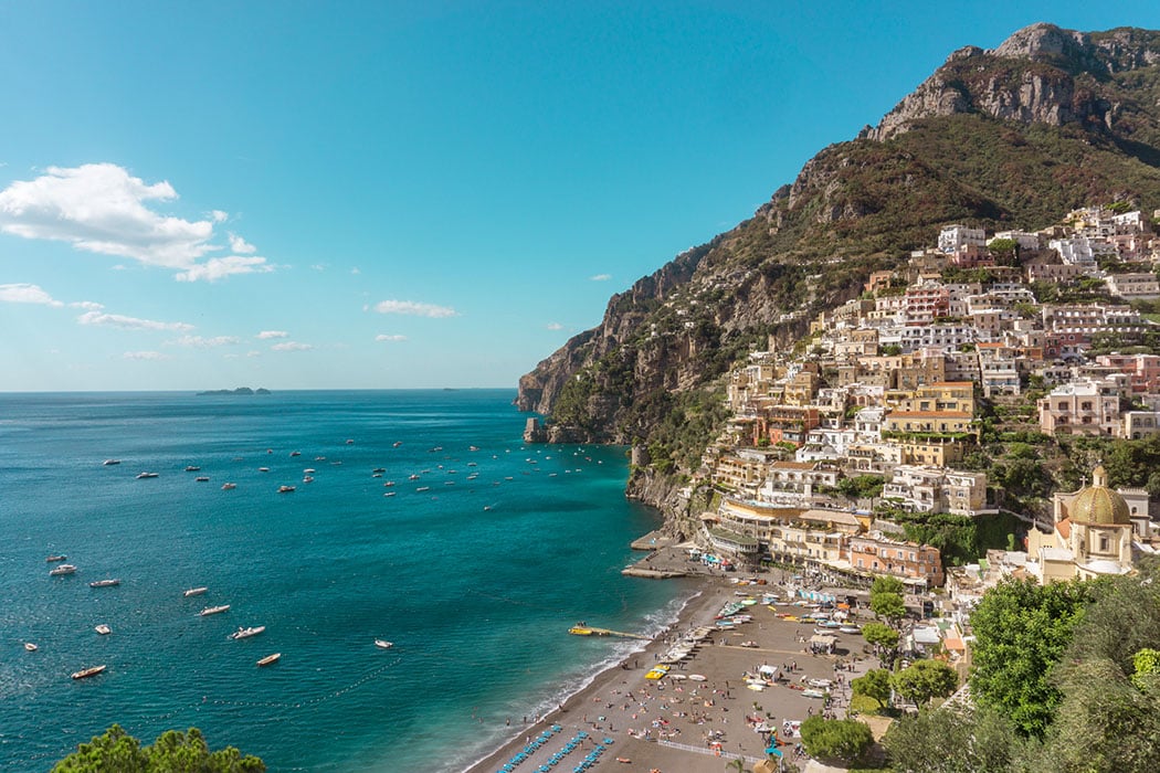 Amalfikust Positano strand