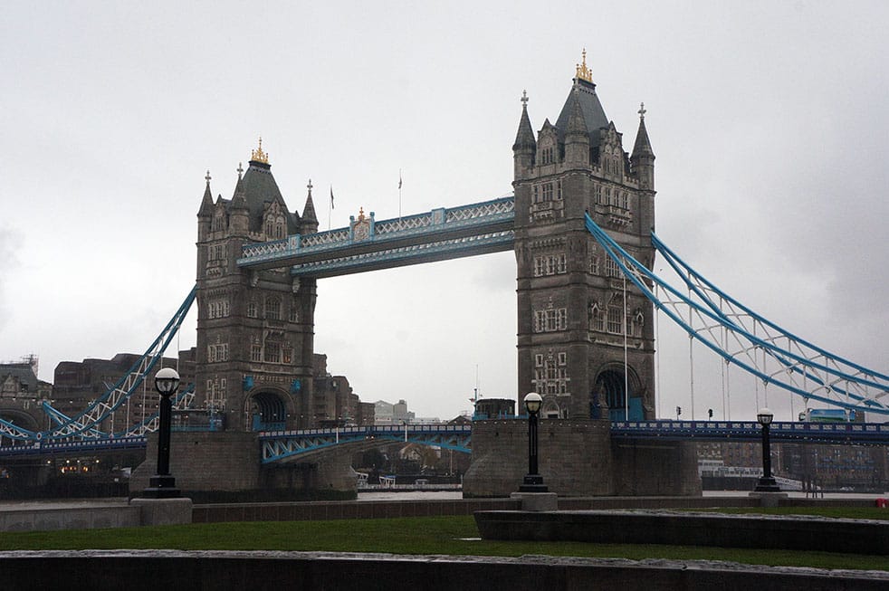 Londen Tower Bridge tijdens een weekend Londen