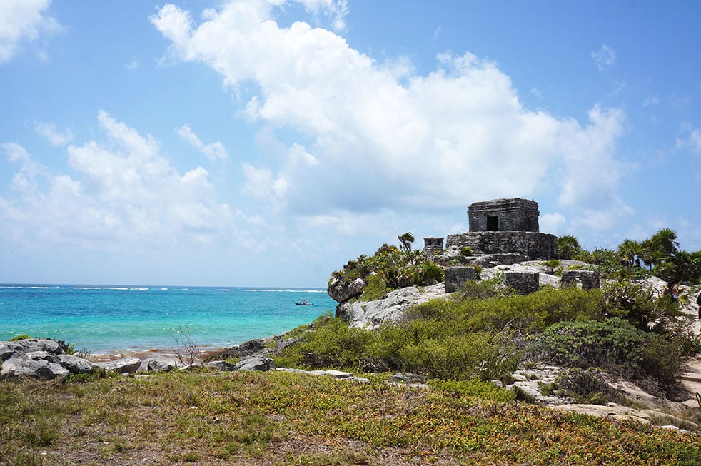 Tulum Mexico Maya overblijfselen