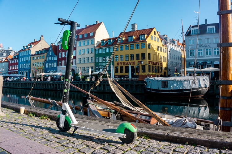 e-scooter in Kopenhagen