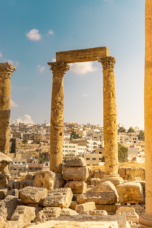 Uitzicht over Jerash