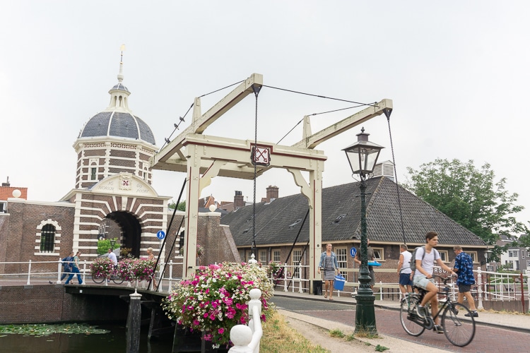 De binnenstad van Leiden