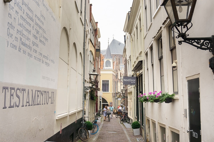 De historische binnenstad van Leiden