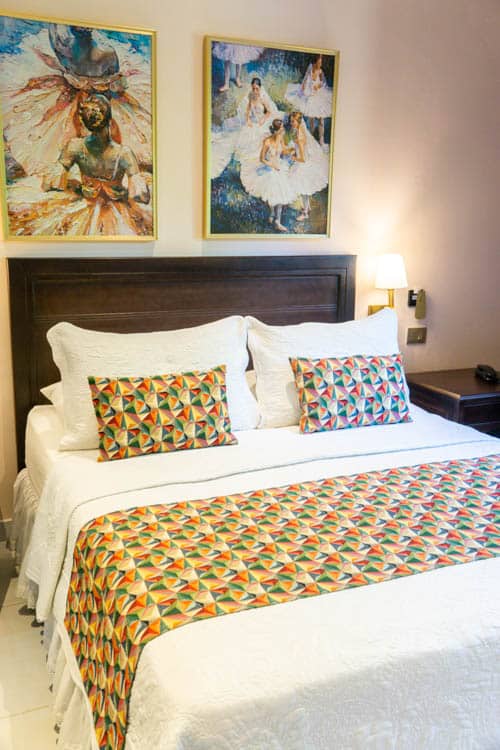 Slaapkamer Casa La Fe, Cartagena Colombia