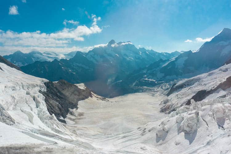 Eismeer op de Jungfrau