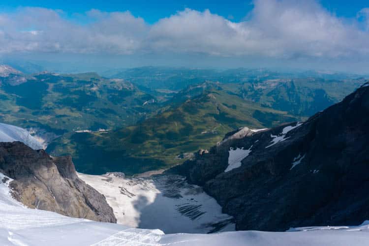 Uitzicht vanaf Jungfraujoch en Top of Europe