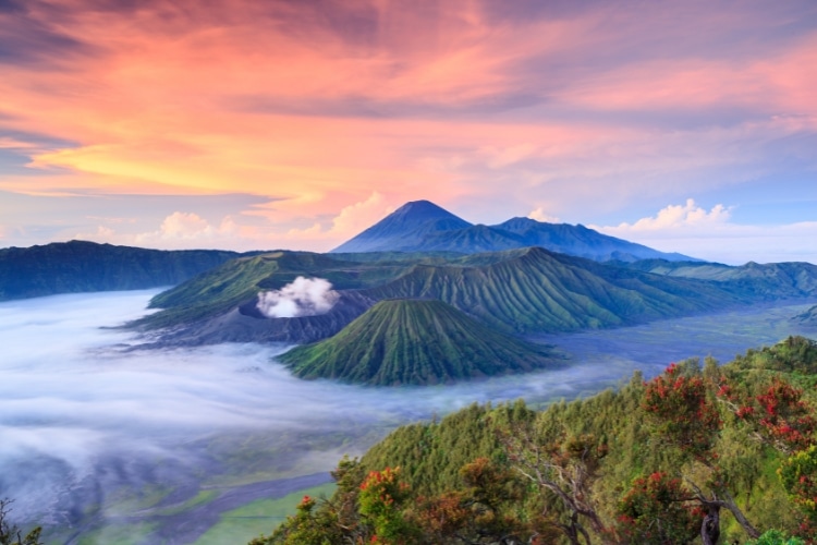 Mount Bromo op Java in Indonesië