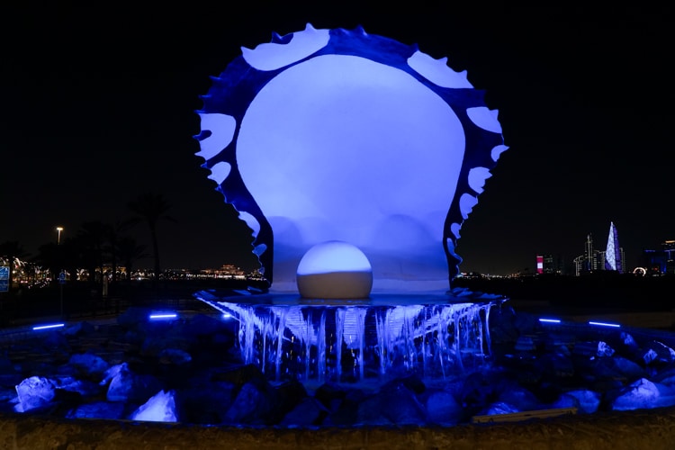 The Pearl Monument in Doha Qatar