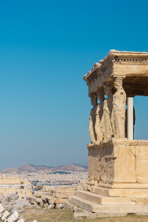 Tempel van Nikè met Athene op de achtergrond