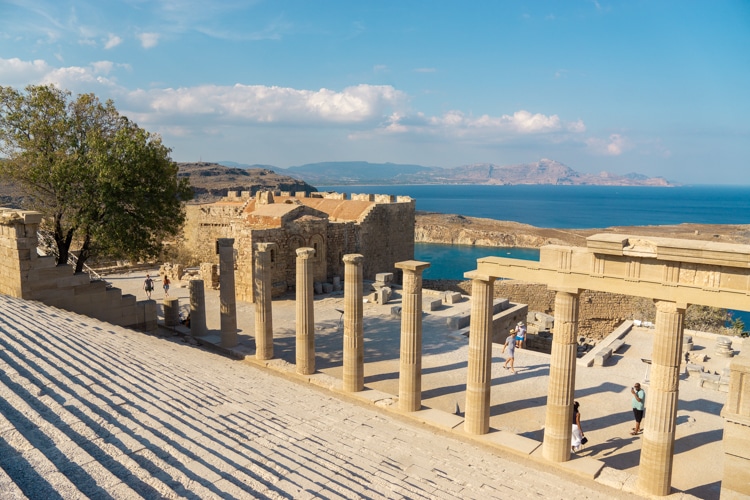 Akropolis van Lindos op Rhodos