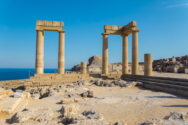 Akropolis van Lindos bezoeken 8