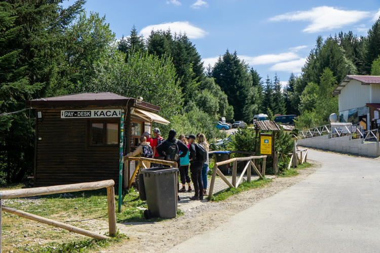Kassa voor het liftstation van de Zeven Rila-meren