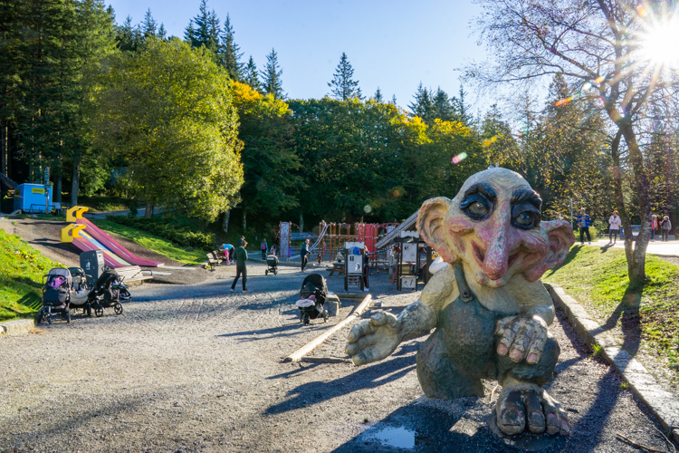 Speeltuin op Mount Fløyen 