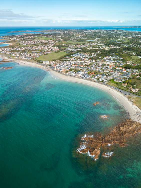Cobo Bay op Guernsey, Kanaaleilanden